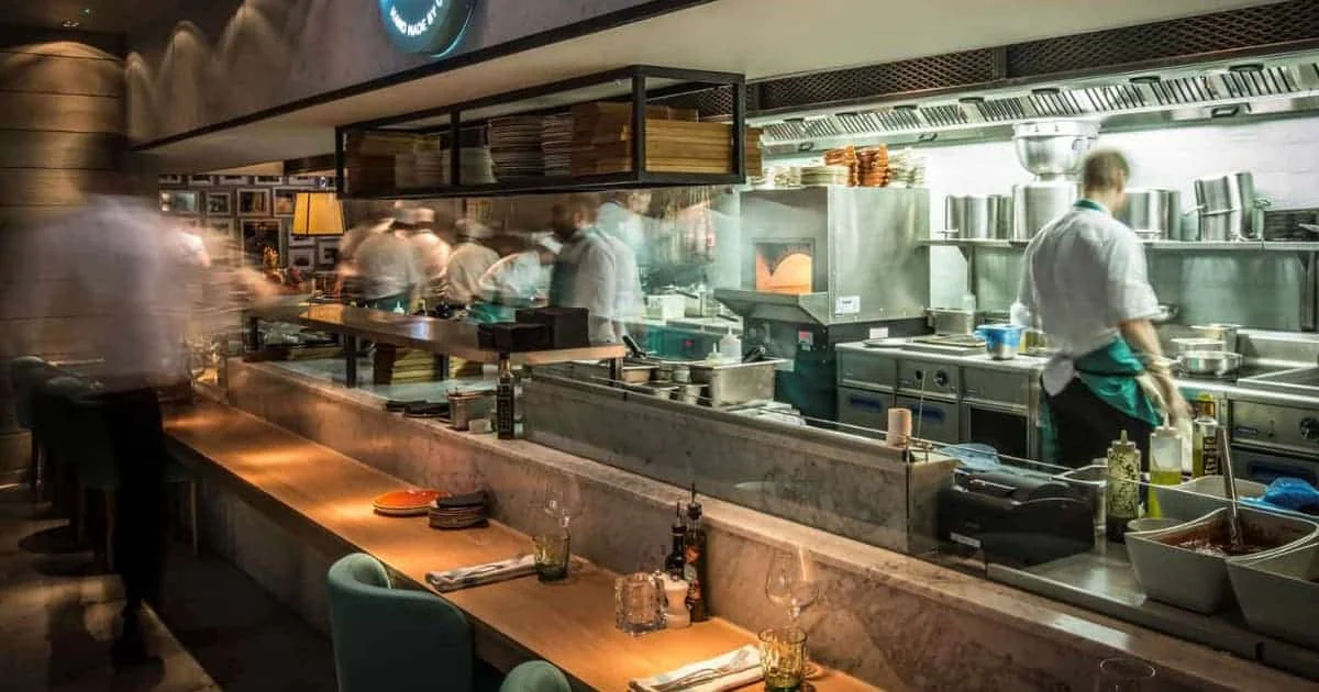Fine dining kitchen